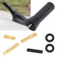 thumbnail image 1 of Antenne Courte 3,5cm/1,4 Po en Alliage d'Aluminium Fibre de Carbone Modification Automobile Universelle, 1 of 7