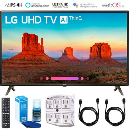 LG 55UK6300 55" UK6300 Smart 4K UHD TV 2018 with Surge Protector+Cleaning Kit (55UK6300PUE)