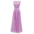 thumbnail image 2 of Vestido de gasa vestido de encaje sexy morado 2XL, 2 of 8