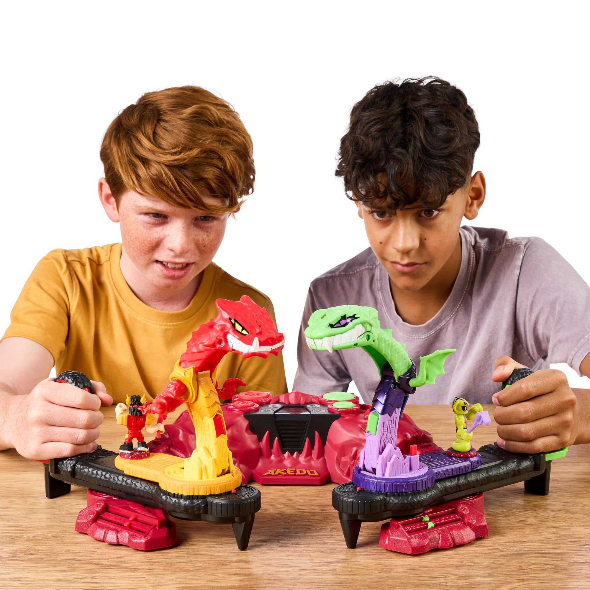 Akedo Beast Strike Serpent Fury Arena with 40+ Real Sound Effects And Lights, Ages 6+