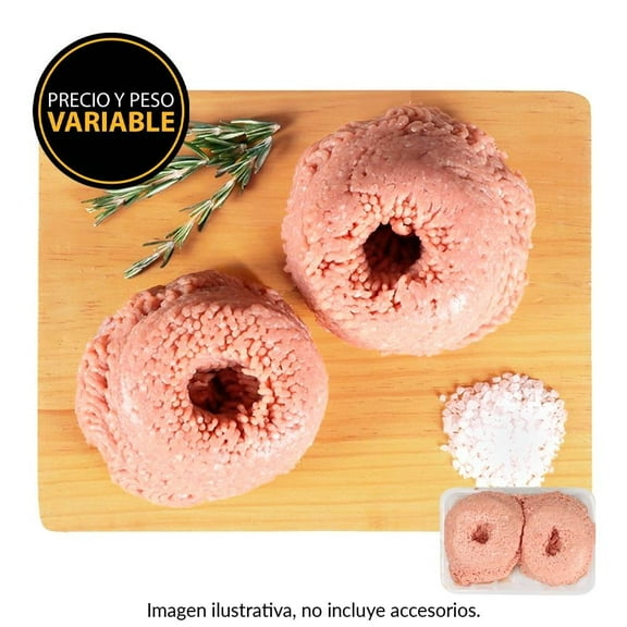 Molida de cerdo por kg peso aprox por charola 700 a 800 g