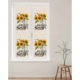 thumbnail image 2 of Window Privacy Film Sunflower Stained Glass Window Film Decorative Sun Block Window Cover Retro Country Yellow Floral Bee Summer Spring Window Clings Static Adhesive Sticker for Bathroom 23.6"x78.7", 2 of 7