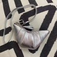thumbnail image 4 of Peggybuy Women Mini Croissant Bag Mini Pouch Solid Color Neck Dumpling Bag for Keys Cash, 4 of 7