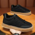 thumbnail image 4 of Zapatos vulcanizados ligeros para hombre, zapatillas gruesas de lujo, de marca de diseñador de moda, Color verde sólido, zapatos de tablero informales, 2024, 4 of 5