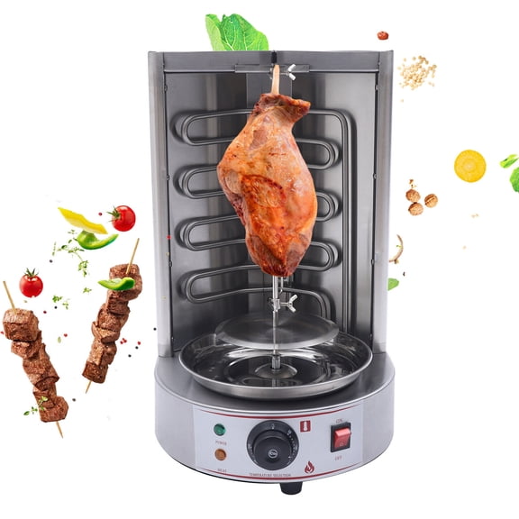 Electric Vertical Broiler Shawarma Grill Mini Gyro Doner Kebab Machine 3KW 110V