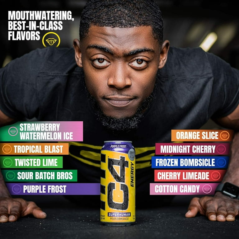 Cellucor C4 Energy Carbonated Skittles - 12 x 16oz Cans