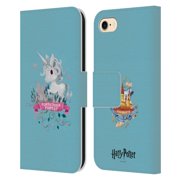 Head Case Designs Officially Licensed Harry Potter Deathly Hallows II Unicorn Leather Book Wallet Case Cover Compatible with Apple iPhone 7 / 8 / SE 2020 & 2022