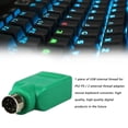 Blarkrus Green Ps/2 To Usb Adapter Round Port To U