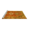 thumbnail image 2 of Ahgly Company Machine Washable Indoor Round Persian Yellow Traditional Area Rugs, 6' Round, 2 of 4