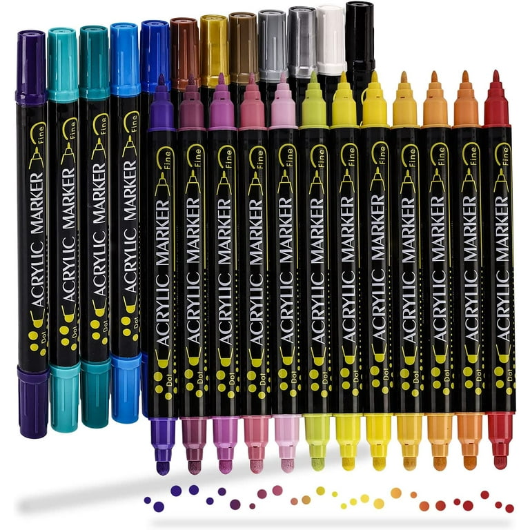 NEON Acrylic Paint Pens 0.7mm EXTRA-FINE Tip: 3-Pack, Your Choice of Any 1  Color