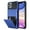 Blue, variant on Armor Case for iPhone 14 Pro Max, Hidden Card Slot Flip Back Rugged PC Soft TPU Hybrid Heavy Duty Shockproof Cover Military Grade Lens Protection Anti-Impact Non-Slip Dual Layers Case, Gray