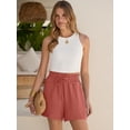 thumbnail image 6 of ANRABESS Shorts for Women Summer Casual High Waisted Wide Leg Drawstring Lounge Shorts Comfy 2026 Beach Vacation Clothes Large, 6 of 11