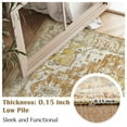 thumbnail image 3 of RUGKING Rugs For Doormat 2X3 Retro Orental Rug Thin Vintage Rugs For Entrance Bathroom Hallway Brown, 3 of 8