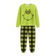 thumbnail image 4 of Moonsky-Green Flannel Christmas Pajamas For Family Parent-child Warm Christmas Set Monster Emoji Printed Home Wear Pajamas Two-piece Mom Set Matching Christmas Pjs For Family#Women L, 4 of 5