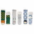 thumbnail image 5 of Extra Thick Soft Warm Cozy Fuzzy Thermal Cabin Fleece-lined Knitted Non-skid Crew Socks -Assortment M - 3 pairs, 5 of 7