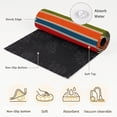thumbnail image 6 of Vertical Striped Round Area Rug 4Ft Washable Circle Rugs for Bedroom Dining Room, Retro Minimalist Lines Rustic Boho Non-Slip Carpet Floor Mats Indoor Outdoor Carpet Runner Aesthetic Home Decor, 6 of 8