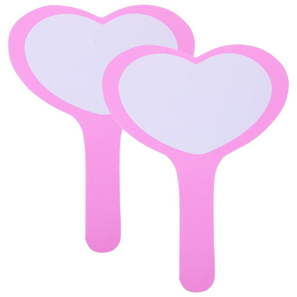 Shisuyan 2Pcs Single Side Scoreboards Blank Heart Scoreboards Handheld Scoreboards Auctions Whiteboards