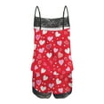 thumbnail image 5 of Cavosen Valentine's Day Womens Stain Pajamas Cute Shirt Pants Heart Printed Lightweight Comfy Sleepwear Red S, 5 of 5