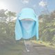 thumbnail image 3 of Sombrero desmontable JAAS visera ancha cuello oreja tapa pesca senderismo azul claro, 3 of 5
