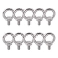 thumbnail image 1 of 10 Eye Bolt 304 Stainless Steel Male Thread Lifting Ring Eyebolt Screws Machinery Shoulder 2pcs, 1 of 5