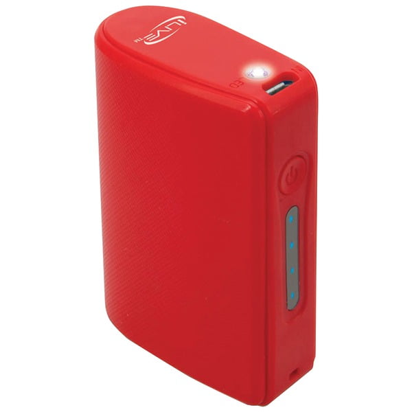 Ilive IPC525R 5,200mAh Chargeur Portable - Rouge