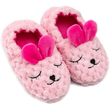 

Wish Baby Girls Warm Slippers Cartoon Kids Winter Indoor Household Shoes Pink-Bunny Size: 5-6 Toddler S007