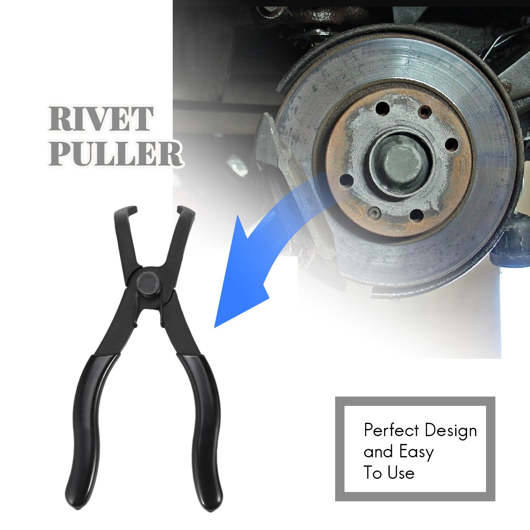 Body Clip Removal Tool 2Pcs Push Pin Pliers Set 30 Degree and 80 Degree