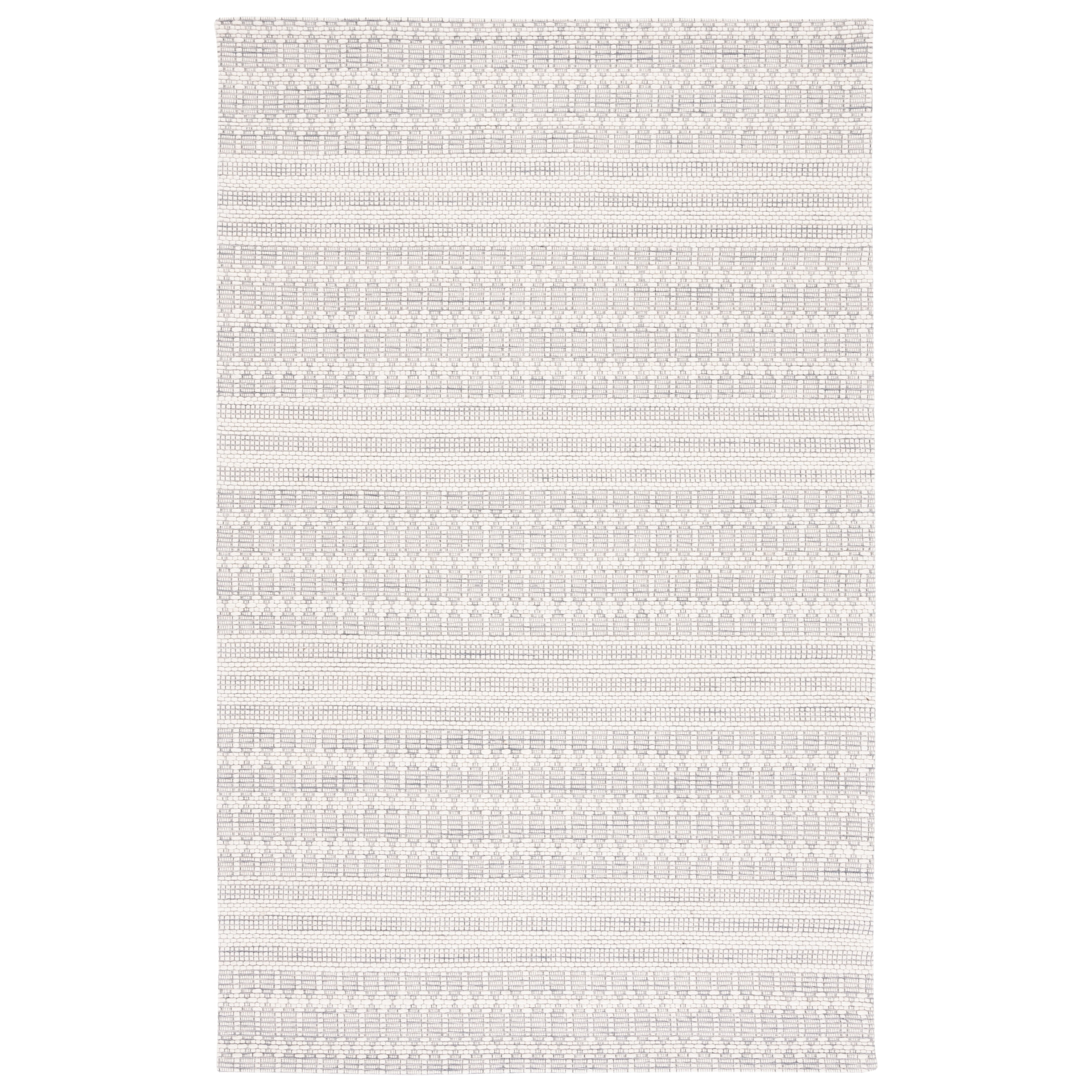 SAFAVIEH Marbella Norton Geometric Area Rug, Grey/Ivory, 4' x 6'