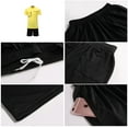 thumbnail image 3 of Football Referee Shirt Men Kit Set Men's Short Sleeve Referee Shirt & Shorts, Breathable & Quick-Dry Polyester with Pockets, Ideal for Training & Matches, 3 of 7