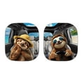 thumbnail image 4 of Binienty Cool Sloth Windshield Sun Shade Soft Easy Installation Sunshade for Car Windshield Heat and UV Rays Protection Removable Accessories Universal for Sedan Van SUV 2 Pcs, 4 of 7