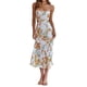 thumbnail image 2 of Txlixc Mujer Sexy Ahueca Hacia Fuera Maxi Vestido Spaghetti Straps Lace Up Bodycon Elegante Noche Fiesta Club Wear Midi Vestido Txlixc Casual, 2 of 8