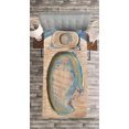 thumbnail image 3 of Ambesonne Initial Q Quilted Bedspread Set 2 Pcs, Uppercase Worn Wood Art, Twin Size,, 3 of 3