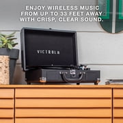 Victrola Bluetooth Portable Suitcase Record Player with 3-Speed Turntable - Olive Green