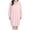 Pink, variant on Kaemgyyd Womens Hooded Pullover Robe Knee Length Plush Bathrobe Soft Fluffy Lounger Robes Bow Front Clothes(White,One Size)