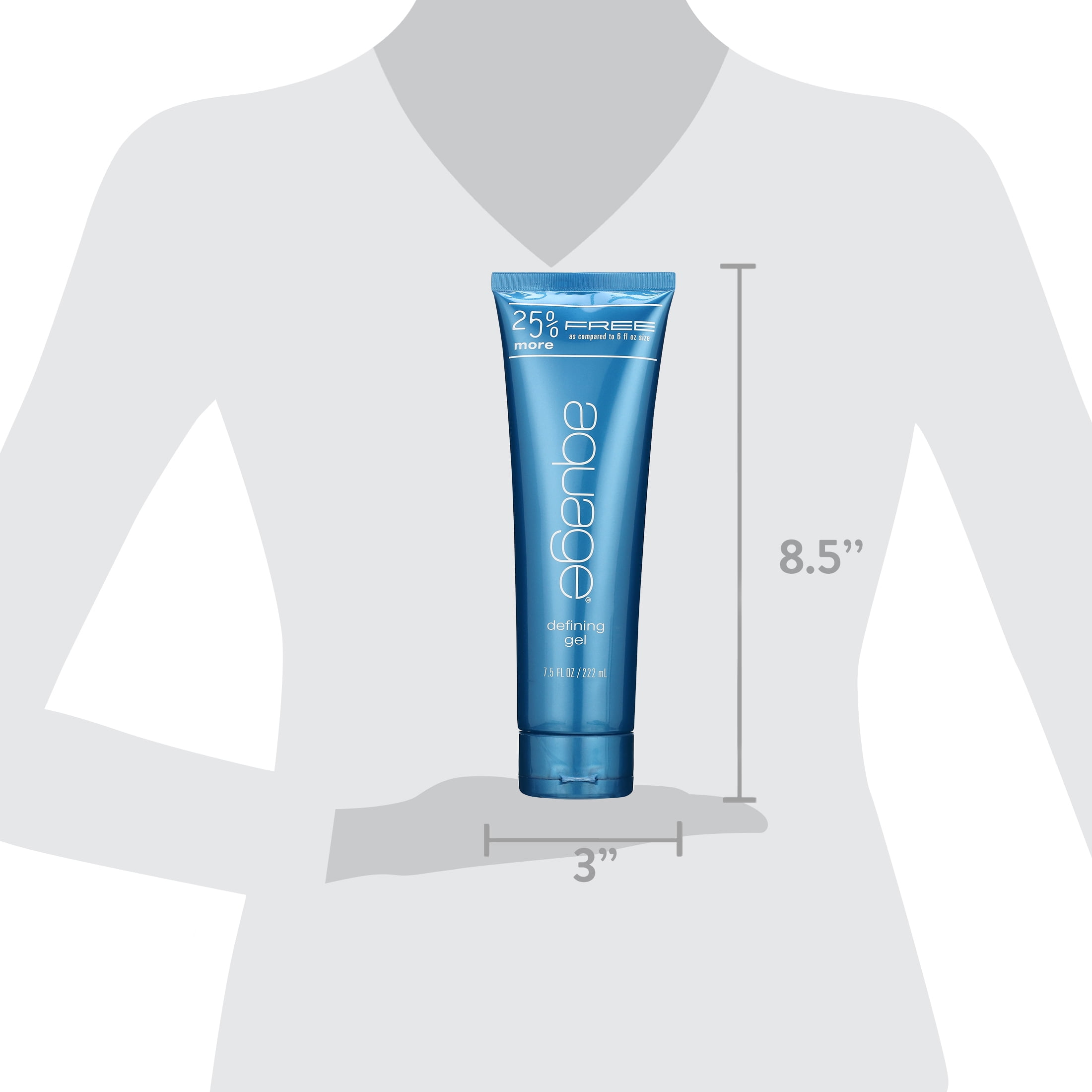 Aquage Curl Defining Hair Gel 7.5 oz for Well-Defined Curly and