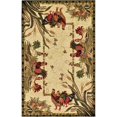 thumbnail image 1 of Unique Loom Aire de Conception de Coq de Basse-Cour Tapis 5' x 8' Rectangulaire Ivoire/olive, 1 of 1