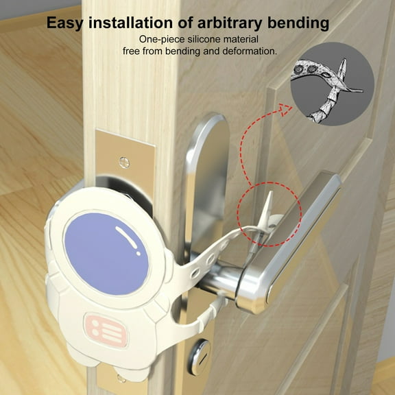 Door Latch Cover for Noise Reducing Adjustable Quiet Silicone Door Silencer Door Muffler for Baby Safety Door Bumper