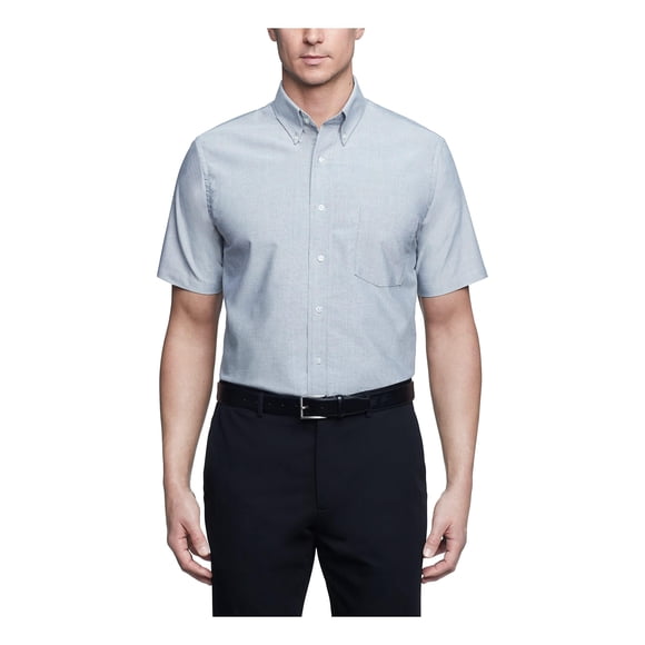 Vestido Oxford de manga corta para hombre Shirt Van Heusen, corte regular