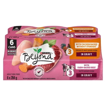 Beyond in Gravy Variety Pack Beef, Chicken, Wet Dog Food 354 g