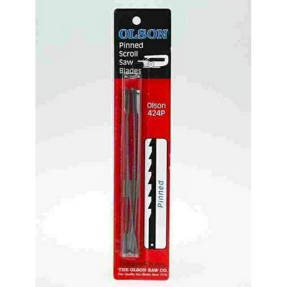 Olson Scroll Saw Blades Pin End 5 " 18.5 Tpi Card Of 6