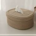 thumbnail image 6 of cotton rope woven tissue box storage box desktop storage box pumping paper box, 6 of 9