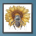 thumbnail image 1 of 5D bricolaje taladro parcial diamante pintura girasol abeja decoración del hogar (XD063) FLhrweasw Nuevo, 1 of 9