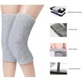 thumbnail image 4 of 1 Pair Warm Knee Pads Sleeve for Adults,Gray Leg Warmer for Arthritic,Thicken Soft Fabric Knee Warmer,Elastic Knee Cover for Outdoor Sports,Thermal Knee Braces for Winter Gifts, 4 of 6