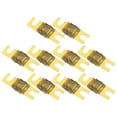 thumbnail image 1 of Unique Bargains 10 Pcs Mini ANL Fuses 70A Audio CD Fuse for Car Motorcycle Boat Durable Plastic Metal Gold Tone Brown, 1 of 7