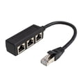 thumbnail image 2 of Divisor Ethernet shamjiam Adaptador hembra de PVC negro, 2 of 9