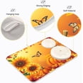 thumbnail image 4 of Autumn Fall Dish Drying Mat 16x18 inch Pumpkin Fall Leaves Butterfly Drying Pad Dish Drainer Mat Protector for Kitchen Countertops Counter, 4 of 8