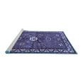 thumbnail image 2 of Ahgly Company Machine Washable Indoor Round Persian Blue Traditional Area Rugs, 3' Round, 2 of 4