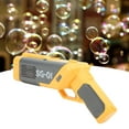 thumbnail image 4 of Kids Bubble Machine, ABS Plastic Glossy Surfaces Automatic Bubble Toy Powerful Motor with Lights for Parties Light Blue,Yellow, 4 of 8