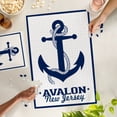 thumbnail image 5 of Lantern Press 1000 Piece Jigsaw Puzzle, Avalon, New Jersey, Blue and White Anchor, 5 of 5