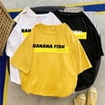 thumbnail image 2 of Banana Fish Ash Lynx Anime Printed Woman T Shirt 2021 Summer Tee Shirt Harajuku Cotton T Shirts Hip Hop Loose Women New T-Shirtspangjing, 2 of 4